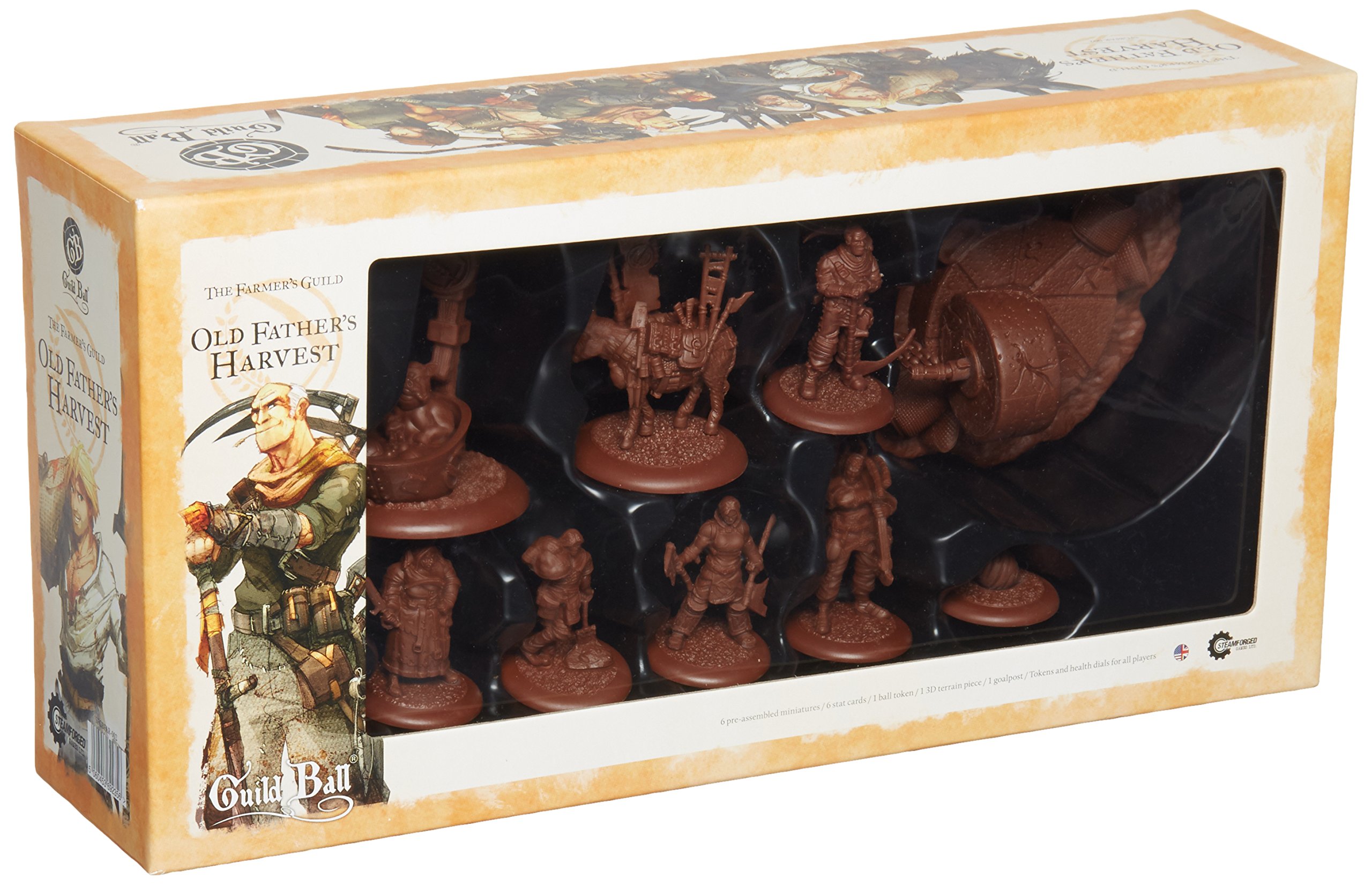 Guild Ball: Farmers Old Fathers Harvest Miniature Game Figure - Steamforged Games Official Tabletop RPG Character Model for Fantasy Gaming & Collectors