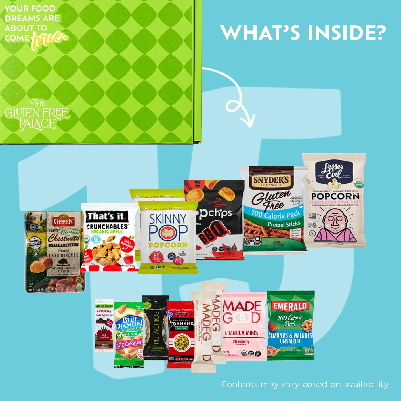 Gluten Free 100 Calorie Snacks Variety Pack - Healthy Low Calorie Vegan Protein Bars & Nuts - Perfect for Valentine's Day Gifts, Office Snacks, School Lunches & On-the-Go Energy (15 Count)