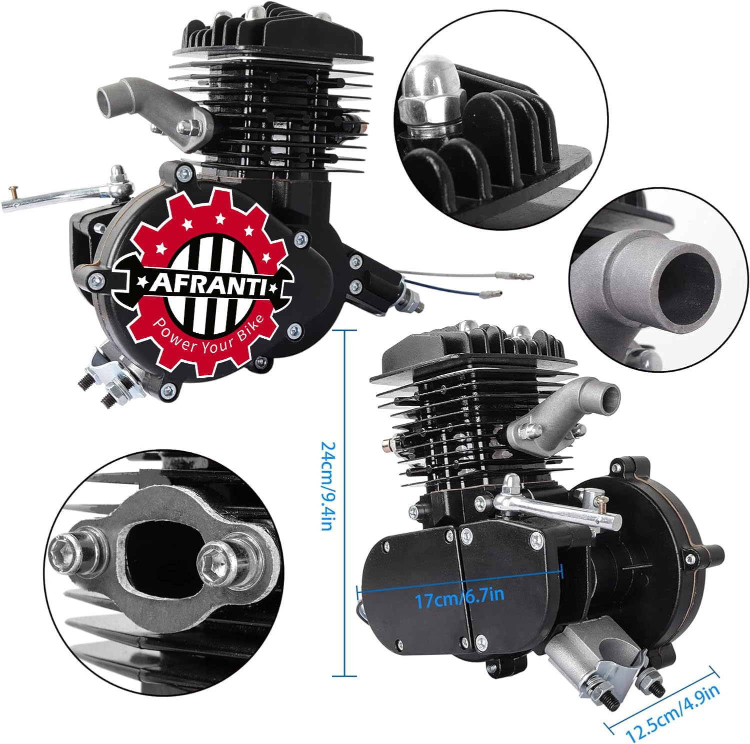 80cc 2-Stroke Bicycle Engine Kit - Motorized Bike Conversion Kit for 26