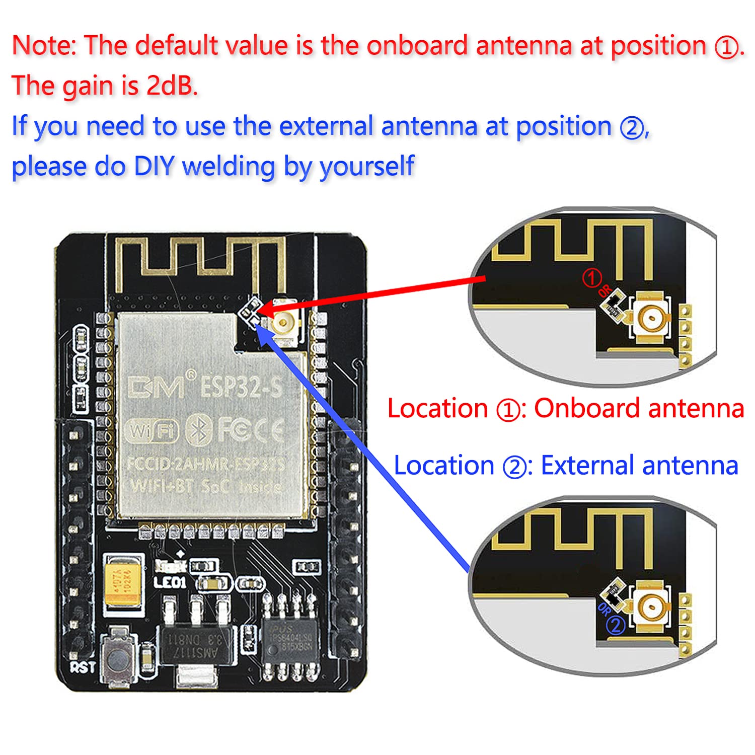 ESP32 CAM MB WiFi Bluetooth Development Board - Dual-Core Processor with TF Card Slot & 2640 Camera Module (2-Pack) for IoT Projects, Smart Home Devices, and Wireless Monitoring Systems