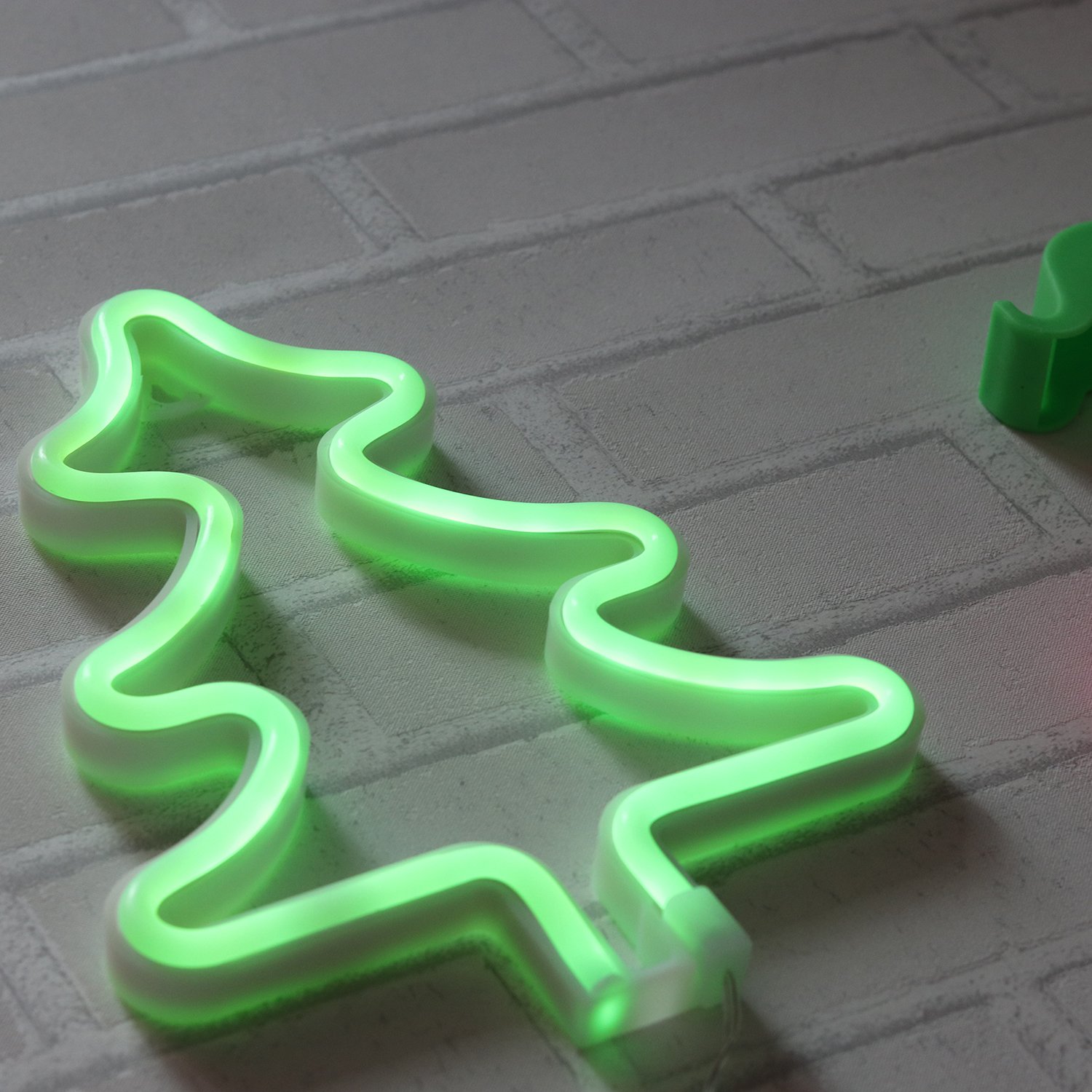 Christmas Neon Sign - Reindeer & Tree Lights for Bedroom Decor