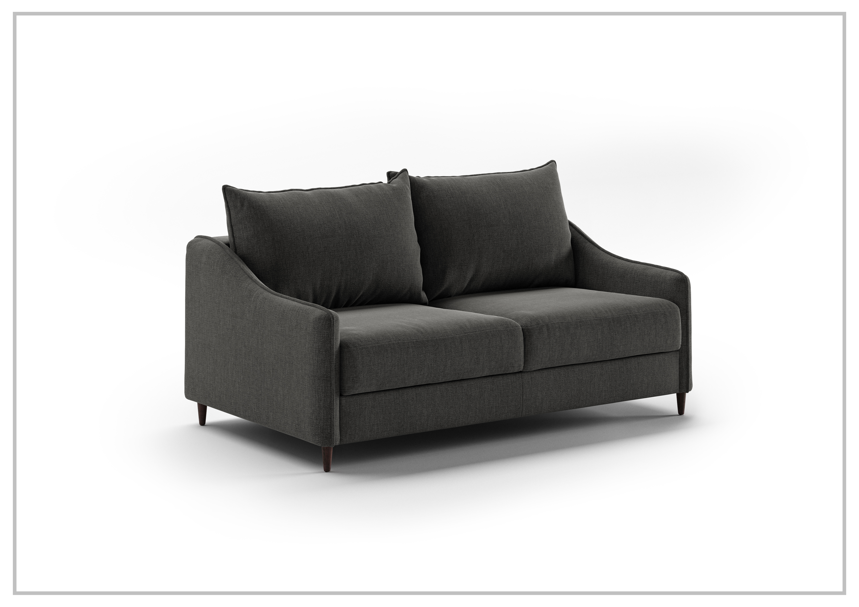 Luonto Ethos Fabric Queen Sleeper Sofa - 2 Gray Color Options | Convertible Sofa Bed for Small Spaces | Perfect for Guest Rooms, Apartments & Home Offices