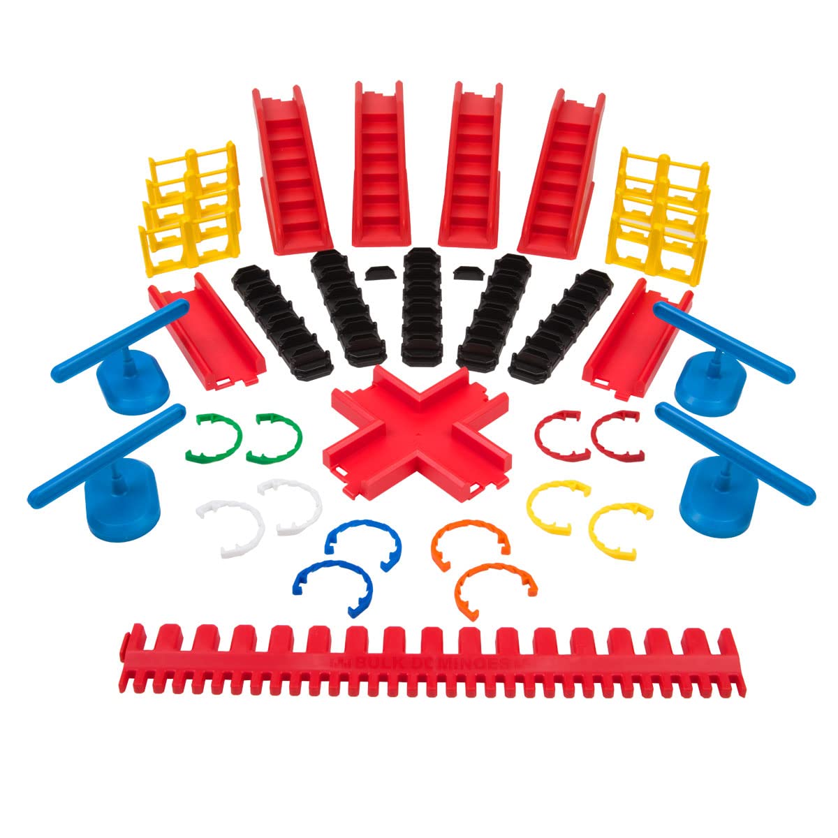 Bulk Dominoes Accessory Kit - 300 Piece STEM Learning Toys for Kids, Family Board Games Set with Building Blocks for Creative Play | Perfect for Classroom Activities, Birthday Gifts & Chain Reaction Experiments
