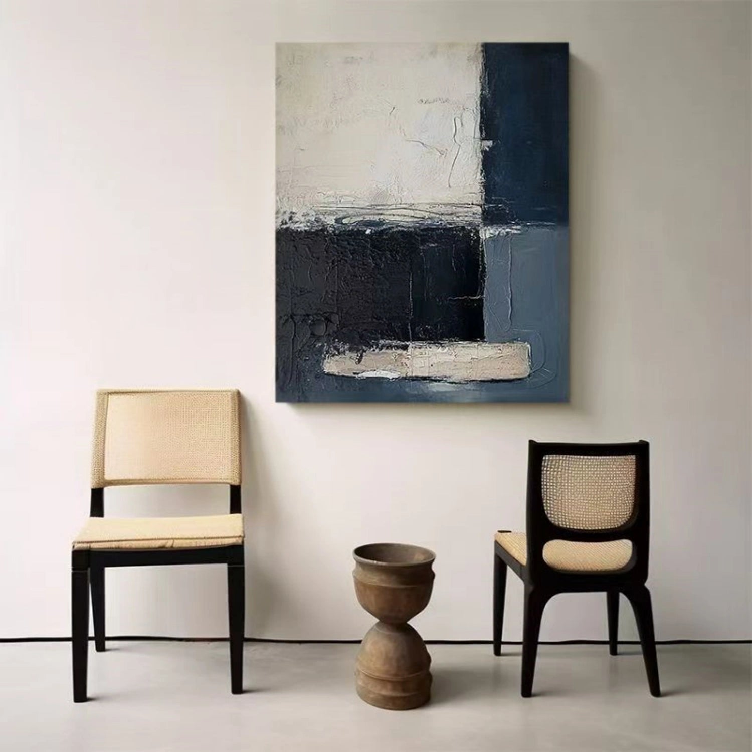 Abstract Texture Painting #AB 340 - Modern Wall Art Decor for Living Room, Bedroom & Office - Unique Handmade Canvas Artwork