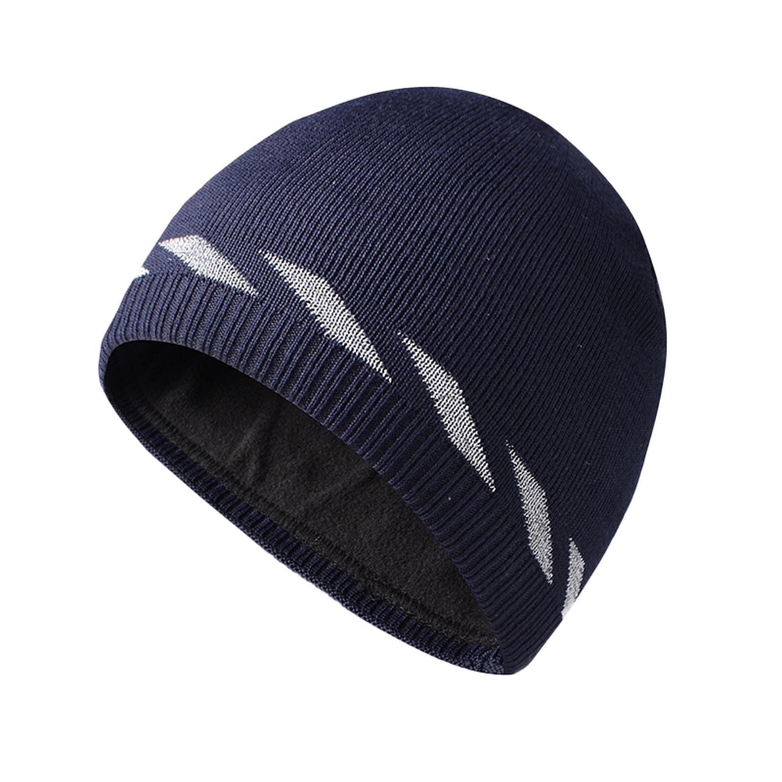 **Raccoon Fur Hat for Men & Women - Unisex Winter Knit Cap - Warm Fleece Lined Beanie for Outdoor Activities, Hiking, and Cold Weather**