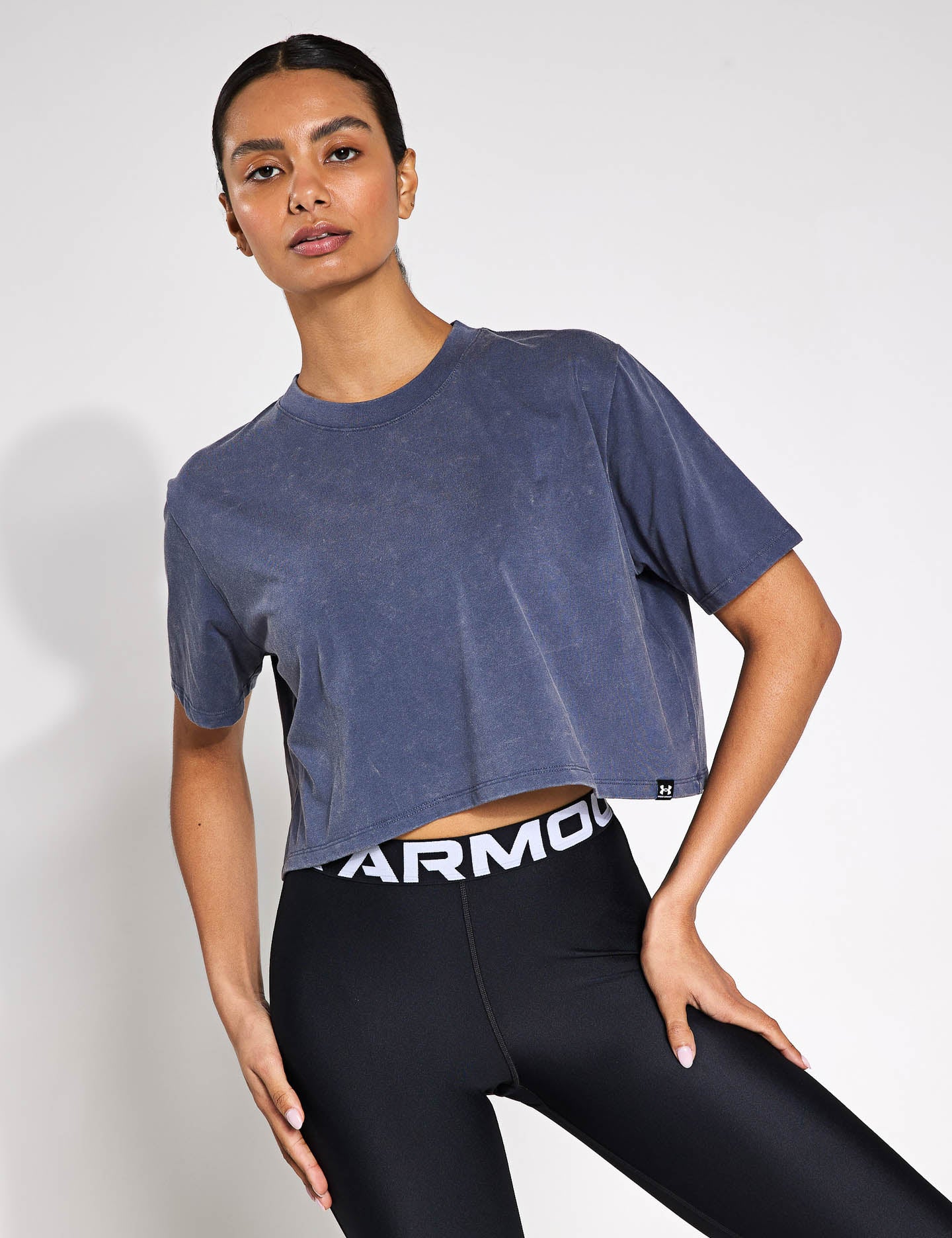Rival Wash Short Sleeve T-Shirt for Men - Soft Vintage Style Tee in Downpour Grey/Black - Casual Wear, Gym, Street Fashion & Everyday Outfits