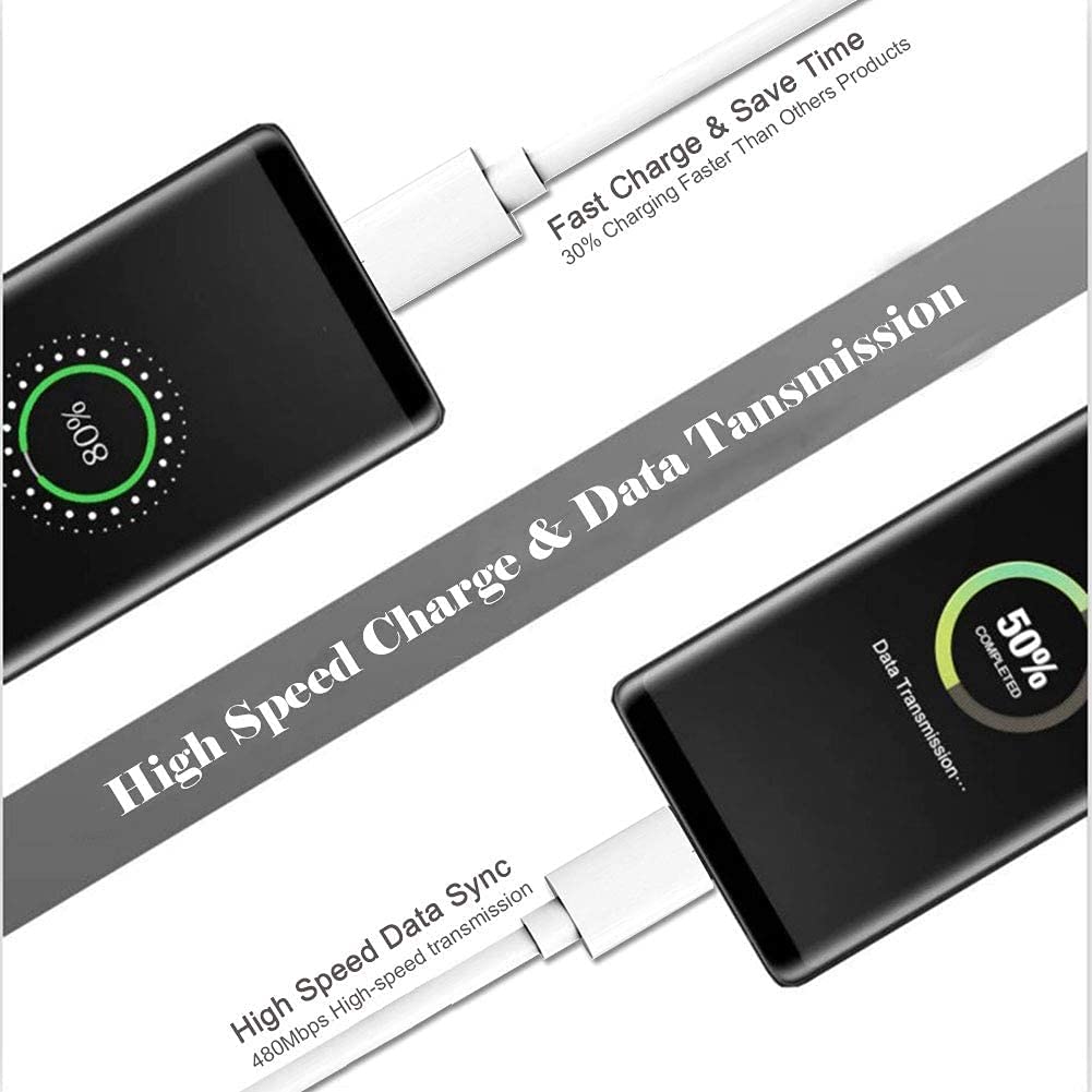 Premium White Micro USB Charging & Data Sync Cable for Amazon Kindle, Kobo E-Readers, Paperwhite, Fire HD (Pre-2021 Models) - Fast Charging & Reliable Data Transfer for eBook Readers & Tablets at Home, Office or Travel