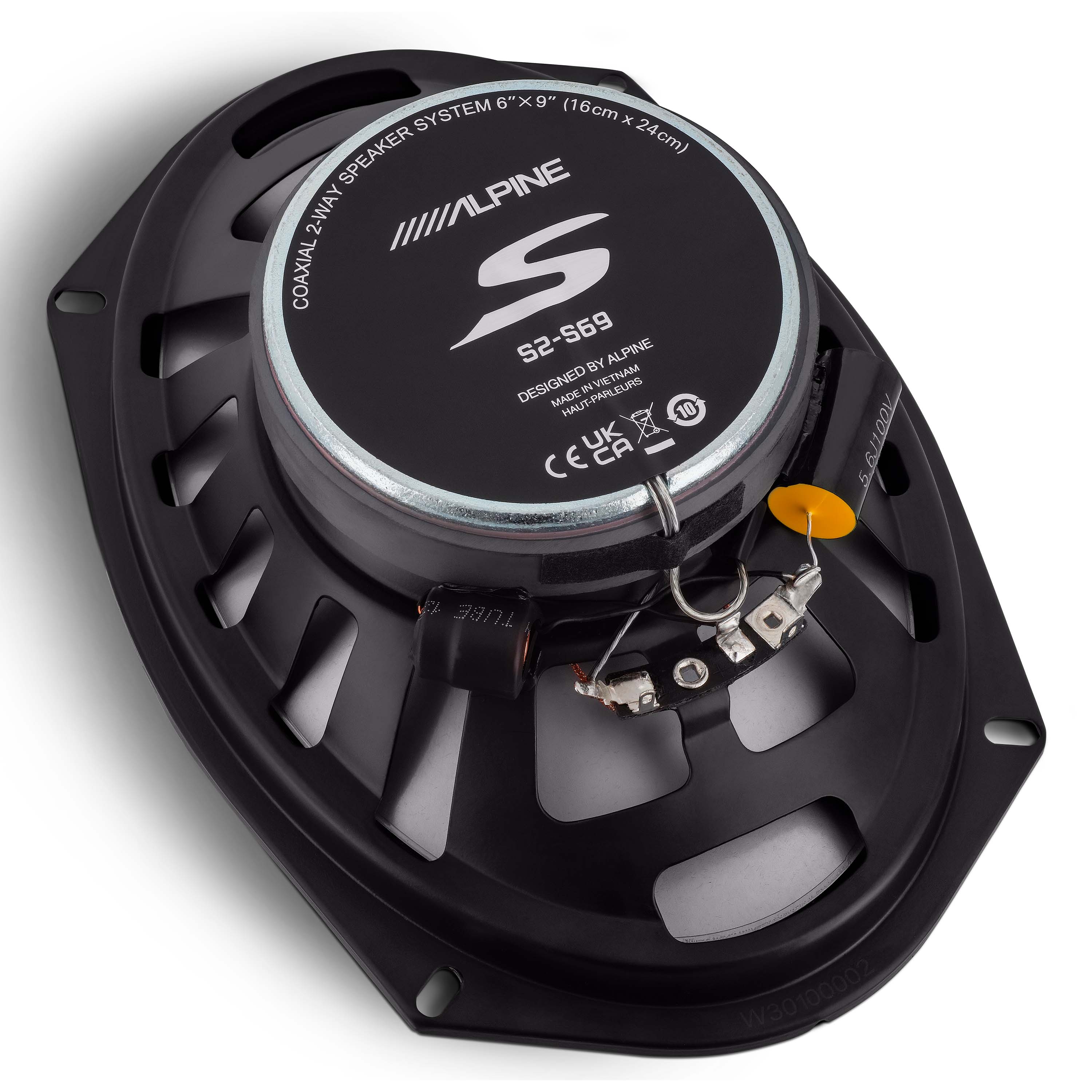 Alpine S2-S69 6x9 Inch 2-Way High Resolution Car Speakers with Sound Damping Kit - Premium Audio Upgrade for Trucks, SUVs & Sedans (Perfect for Road Trips & Bass Enthusiasts)