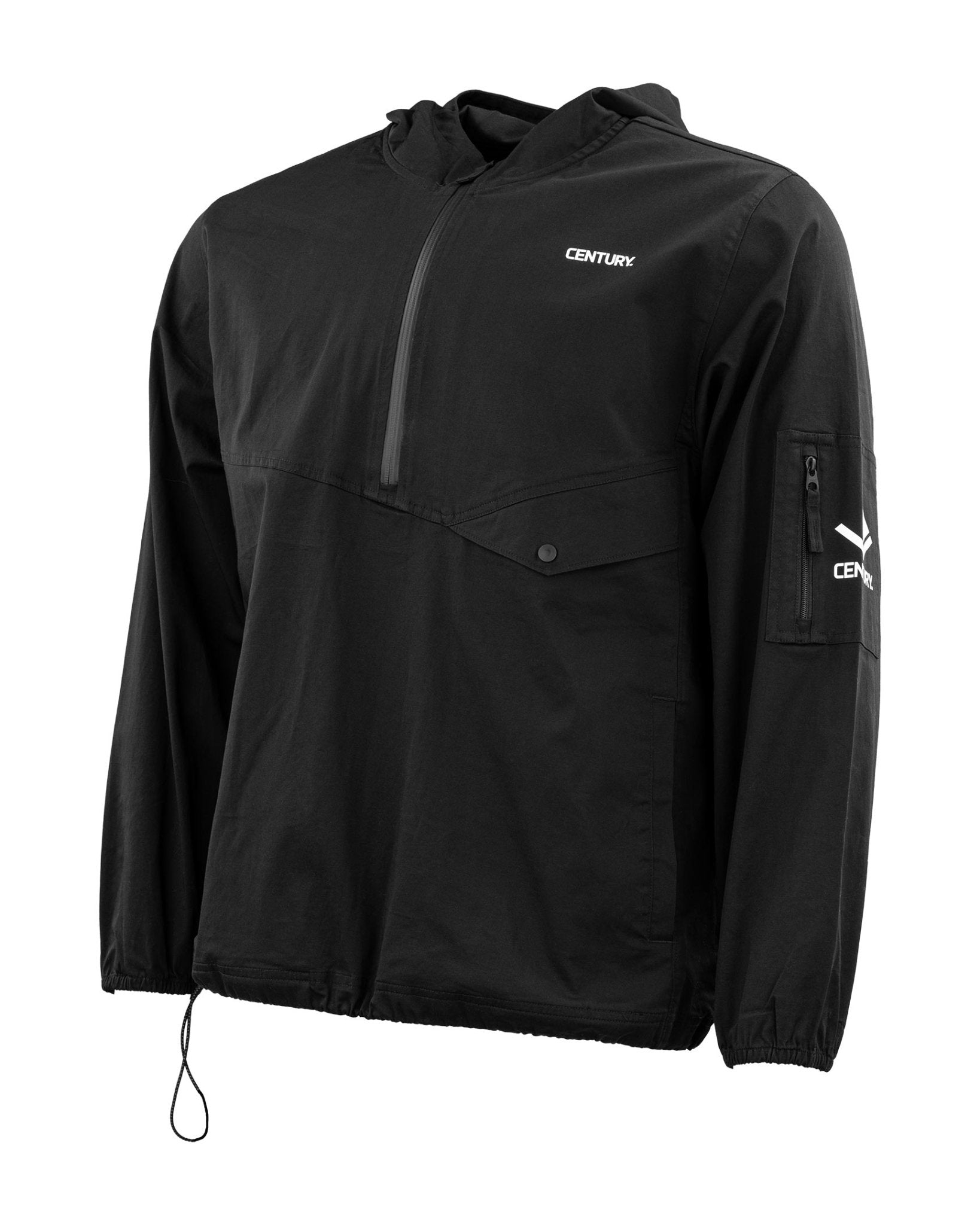 Century Men's Half Zip Hooded Pullover Sweatshirt - Lightweight Fleece Jacket for Running, Hiking & Casual Wear | Comfortable & Stylish Outdoor Activewear