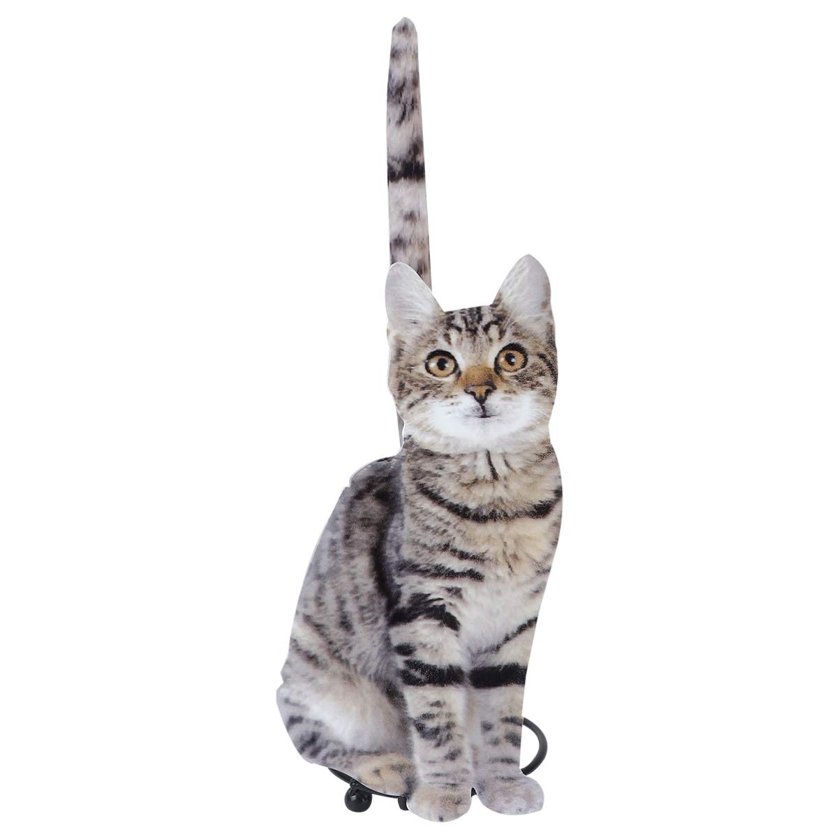 DOITOOL Cast Iron Cat Napkin Holder - Grey Freestanding Paper Towel Dispenser & Tissue Stand for Countertop, Dining Table - Perfect for Kitchen, Restaurant, and Home Decor