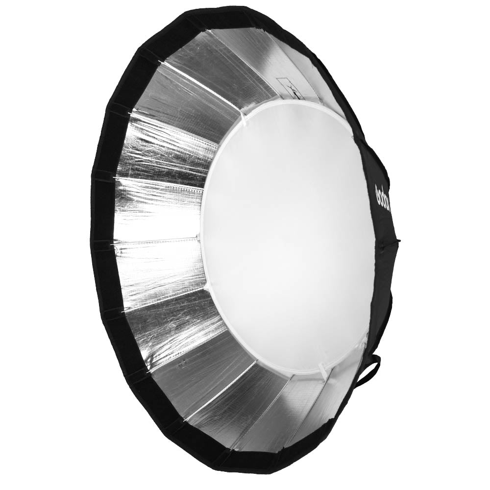 Godox AD S85S 85cm 16-Sided Parabolic Softbox with Silver Interior - Portable Photography Lighting Modifier for Studio & Outdoor Shoots