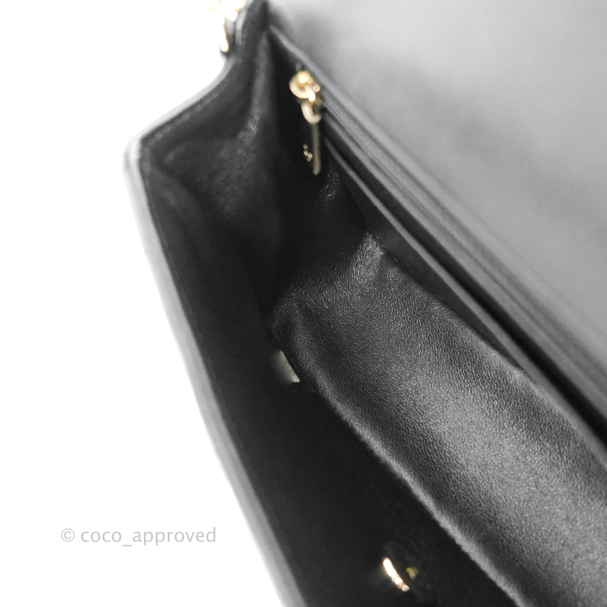 Chanel Chevron Mini Rectangular Flap Bag in Black Lambskin Leather with Gold Hardware - Luxury Crossbody Purse for Women, Perfect for Evening Events & Date Nights