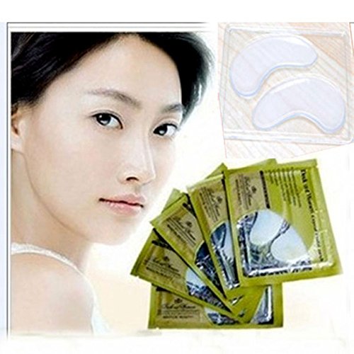 5 Pairs Collagen Crystal Eye Mask - Anti-Wrinkle & Dark Circle Removal, Moisturizing Eyelid Care Patch for Puffy Eyes - Perfect for Night Skincare Routine & Travel Beauty Essentials