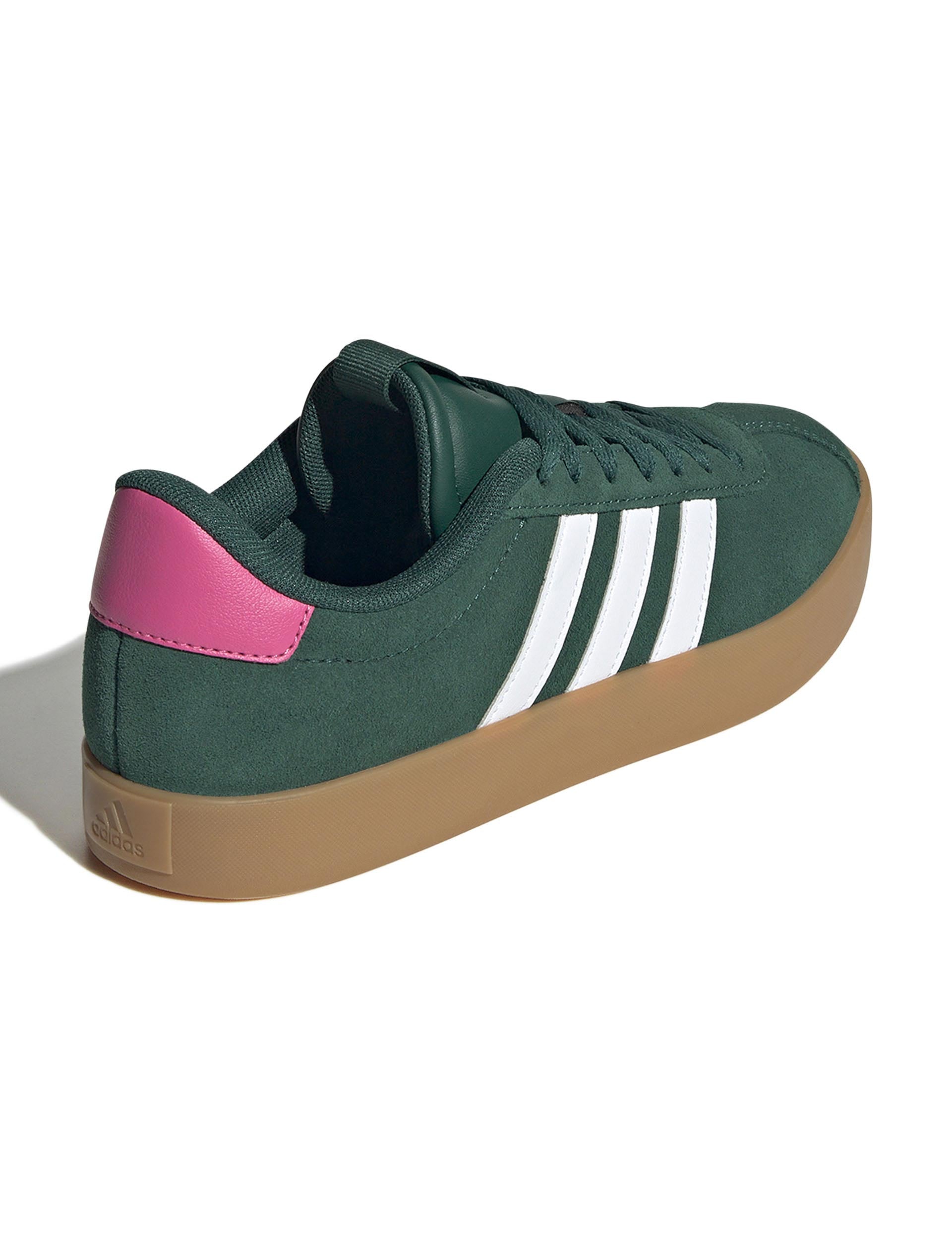 VL Court 3.0 Shoes for Men & Women - Collegiate Green/Cloud White/Pulse Magenta - Lightweight Tennis Sneakers for Running, Training & Casual Wear