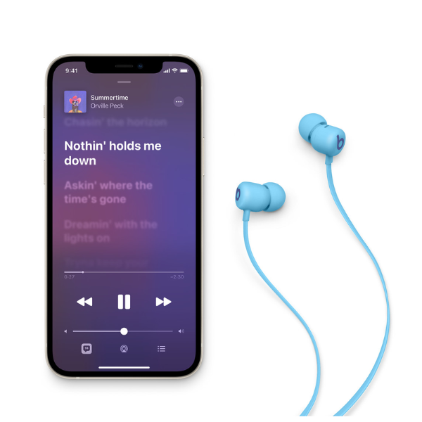 Beats Flex Wireless Bluetooth Earphones - Flame Blue (Brand New) | Sweatproof & Lightweight for Running, Gym, Workouts & Daily Commute