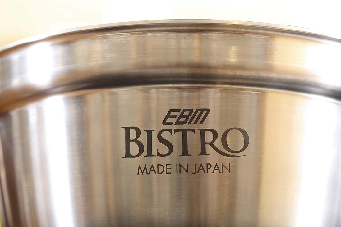 EBM Bistro 3-Layer Clad Stainless Steel Cooking Pot - 11.8 Inch (30cm) Professional Chef Pan with Even Heat Distribution - Perfect for Soups, Stews & Pasta Cooking