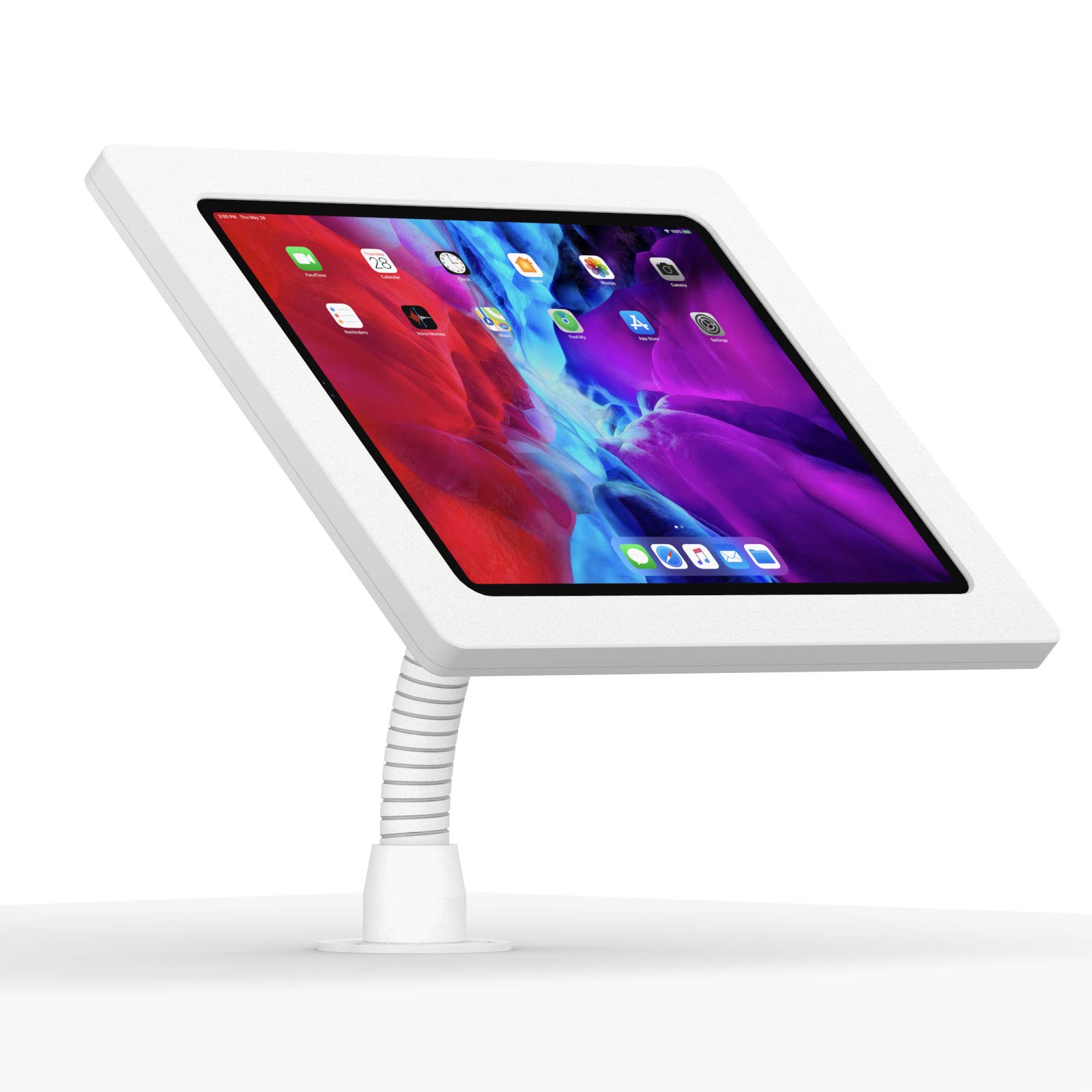 VidaMount White iPad Mount Enclosure - Flexible Desk & Wall Mounting System for iPad Air 13
