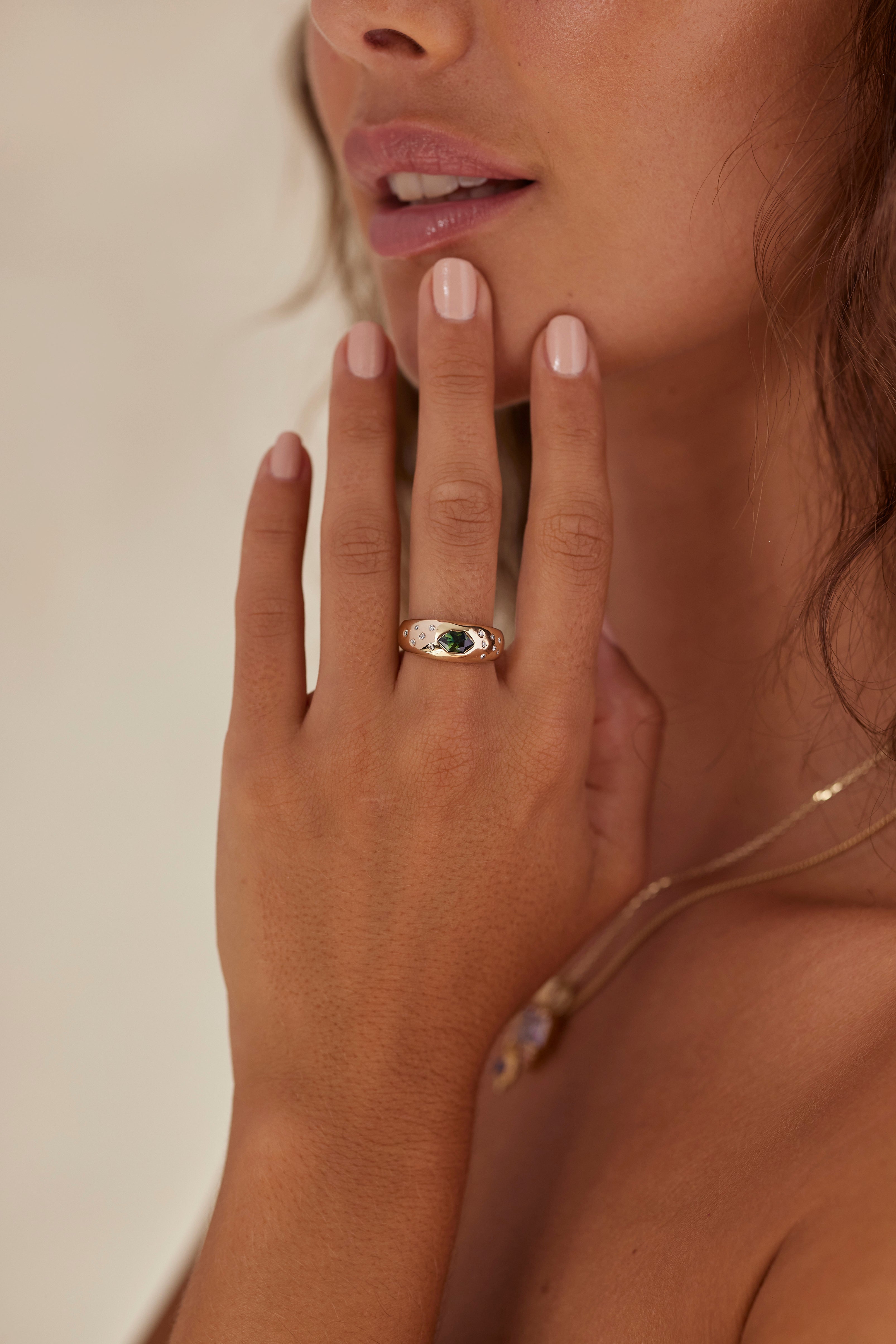 14K Yellow Gold Gypsy Band Ring for Women - Vintage Boho Wedding Stacking Ring - Perfect for Engagement, Anniversary & Everyday Wear