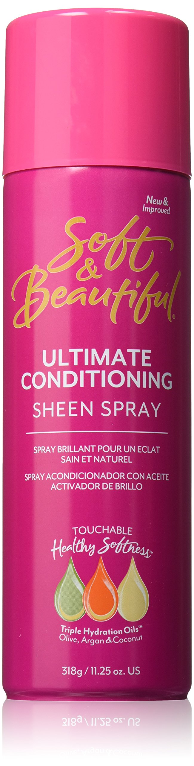 Ultimate Soft & Beautiful Hair Conditioner Sheen Spray - 11oz for Shiny, Smooth & Healthy Hair - Perfect for Daily Styling & Frizz Control