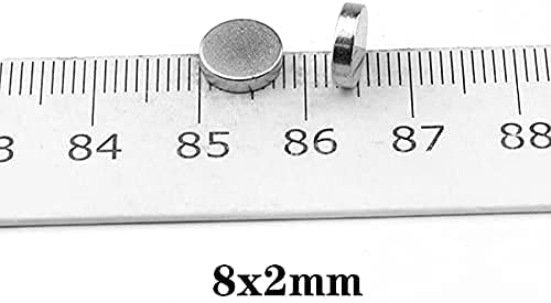 100PCS 8x2mm Neodymium Disc Magnets - Strong Round Rare Earth Magnets 8mm x 2mm for DIY Crafts, Science Projects, Whiteboard & Refrigerator Organization
