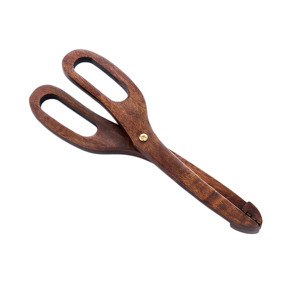 Wooden Bread Tongs - Kitchen Serving Tongs for Bread, Pastries & Food - Perfect for Baking, Serving & Buffet Use