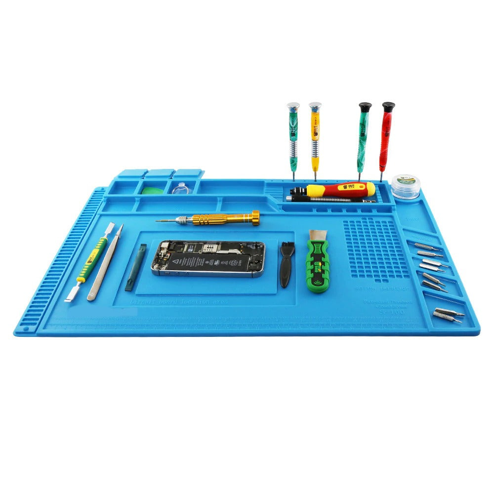 S 160 Blue Anti Static iPhone/iPad/Mobile Phone Repair Heat Resistant Work Mat (45cm x 30cm)