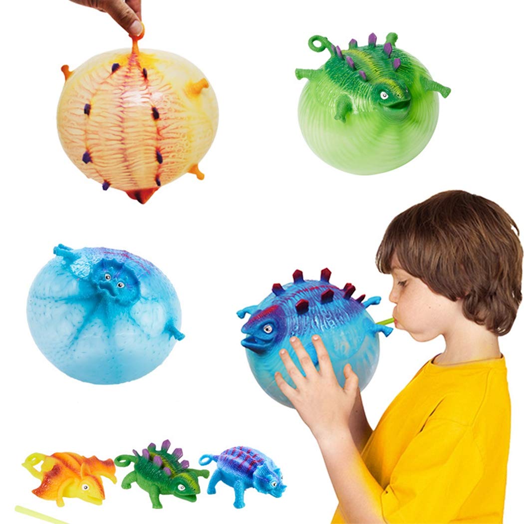 12PCS Dinosaur Stress Relief Toys - Funny Animal Squishy Stress Balls for Kids & Adults | Anxiety Relief, Party Favors, Office Desk Decor, Classroom Rewards