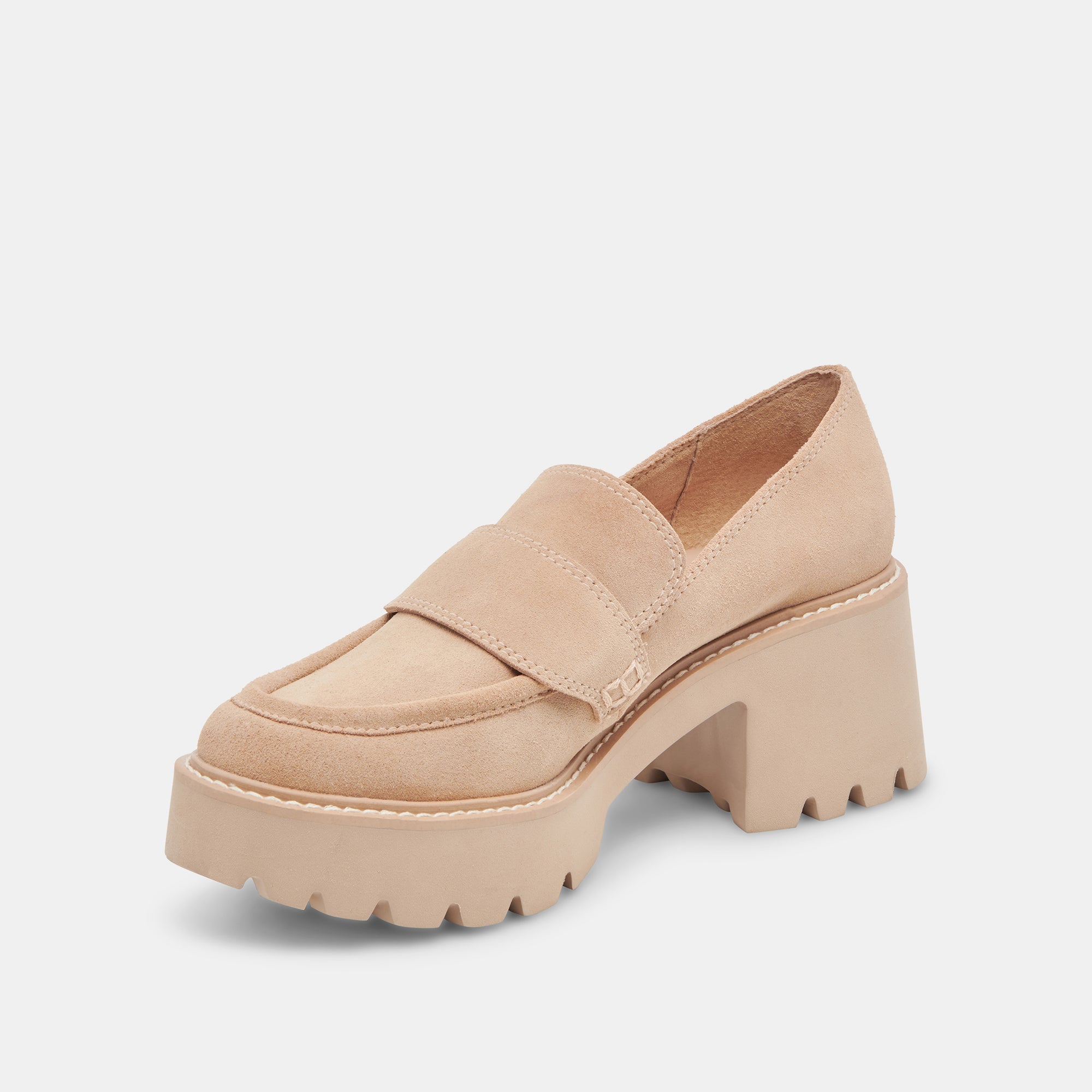 HALONA Loafers for Women - Comfortable Dune Suede Slip-On Shoes for Casual Wear, Office & Travel | Stylish & Lightweight Walking Shoes