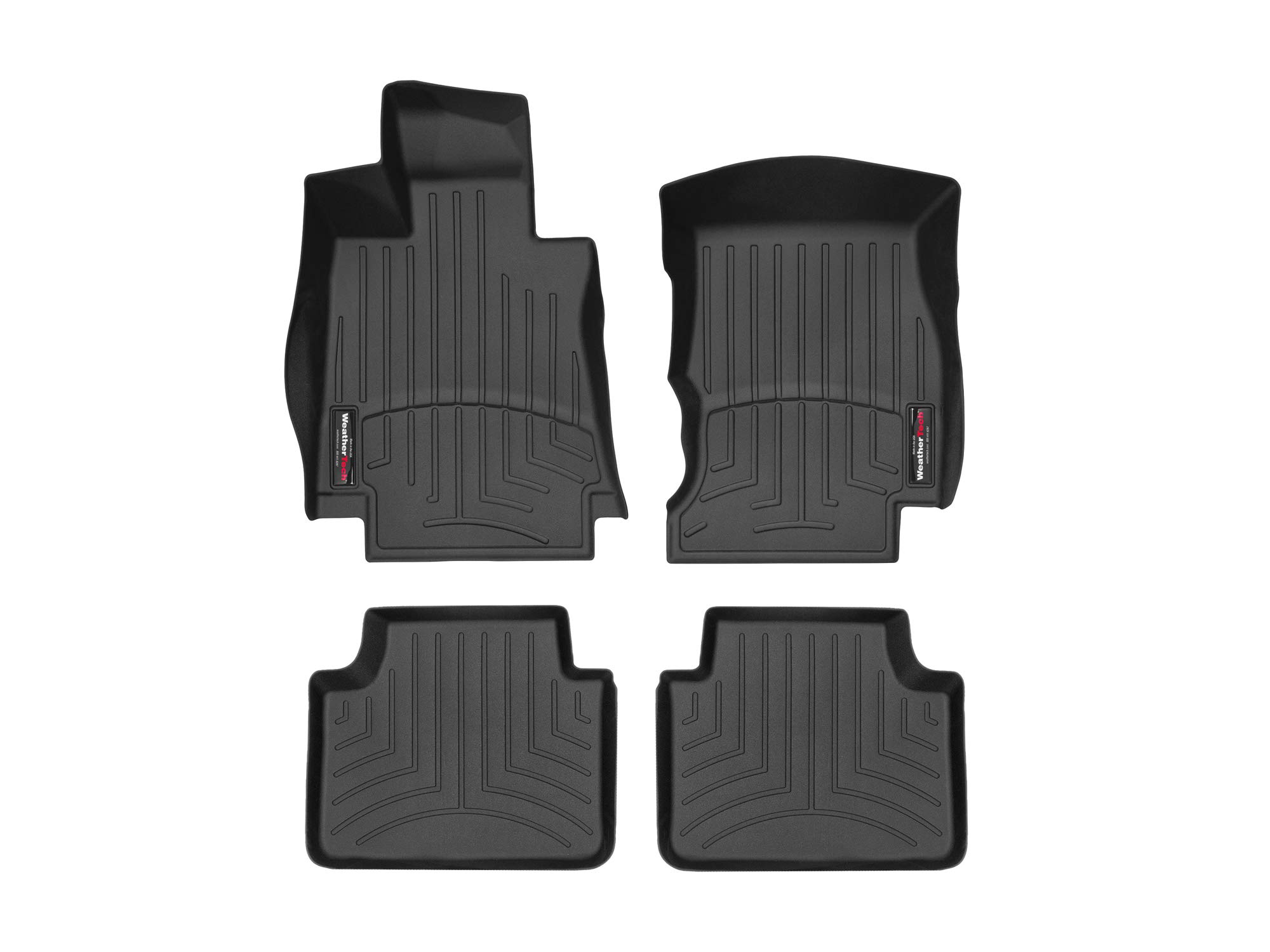 WeatherTech Custom Fit All-Weather Floor Mats for Cars & Trucks - Heavy Duty Floor Liners 4412091-4410462 | Perfect for Daily Commute, Road Trips & Off-Road Adventures