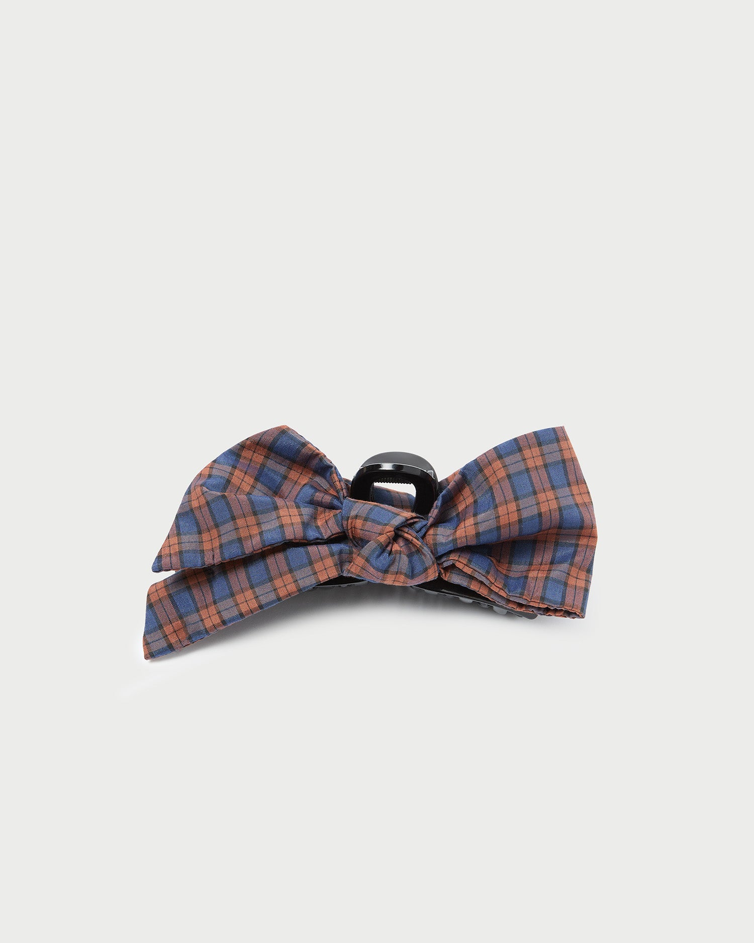 Anika Navy/Rust Bow Claw Clip Hair Accessory - Elegant Hair Clips for Women, Perfect for Parties, Weddings & Everyday Styling