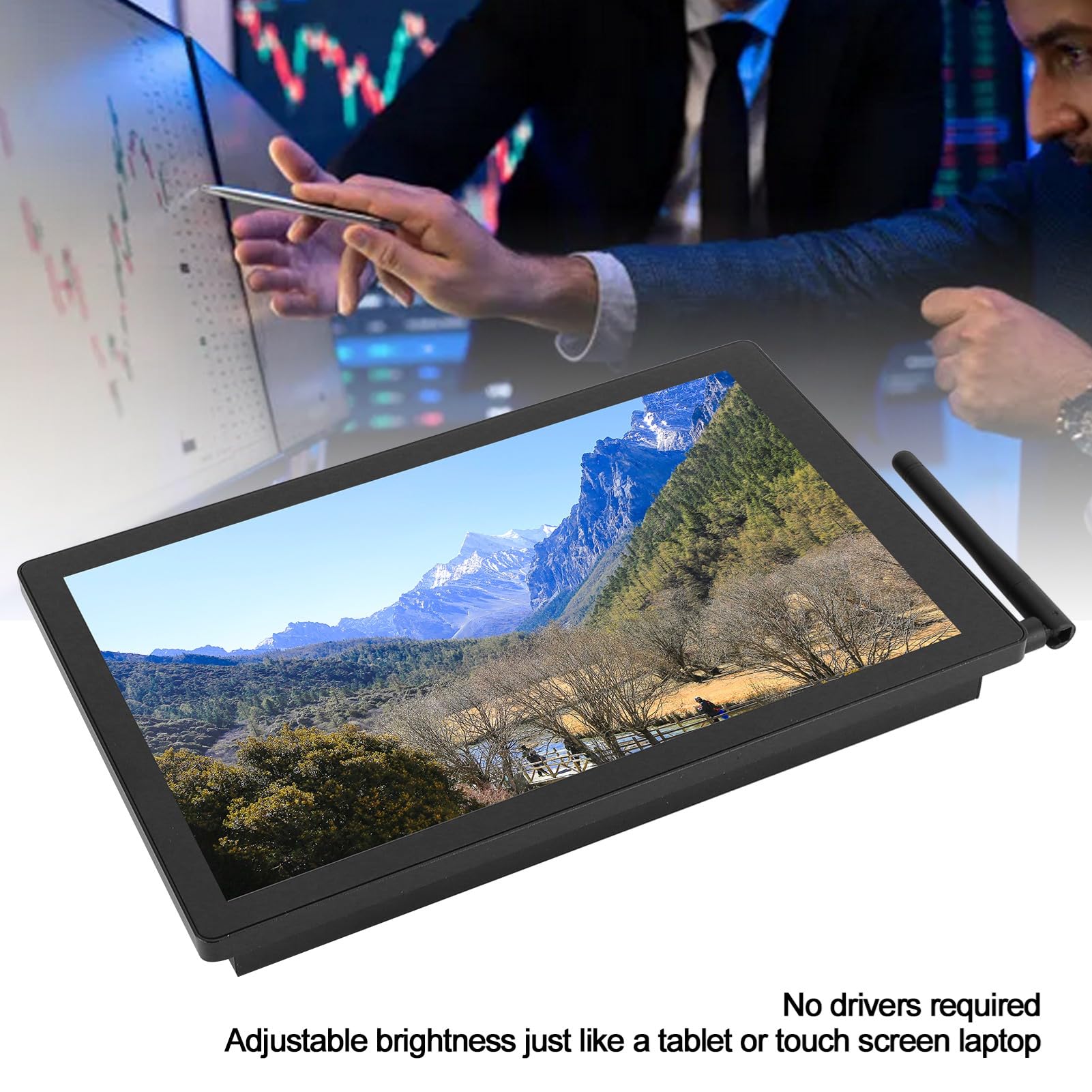 10.1 Inch Industrial Capacitive Touch Screen Monitor - 16GB, 1280x800 Resolution, Dustproof & Waterproof, Multi-Touch Embedded Display with Backlight - Perfect for Factory Automation, Kiosks, and Outdoor Digital Signage