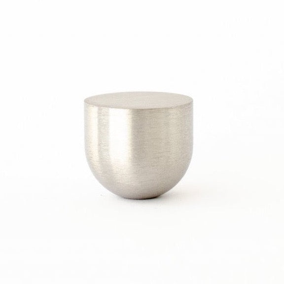 Brushed Nickel Small Cup Cabinet Knob - Vintage Style Drawer Pulls for Kitchen, Bathroom & Furniture - Perfect for Cabinets, Dressers & DIY Home Decor