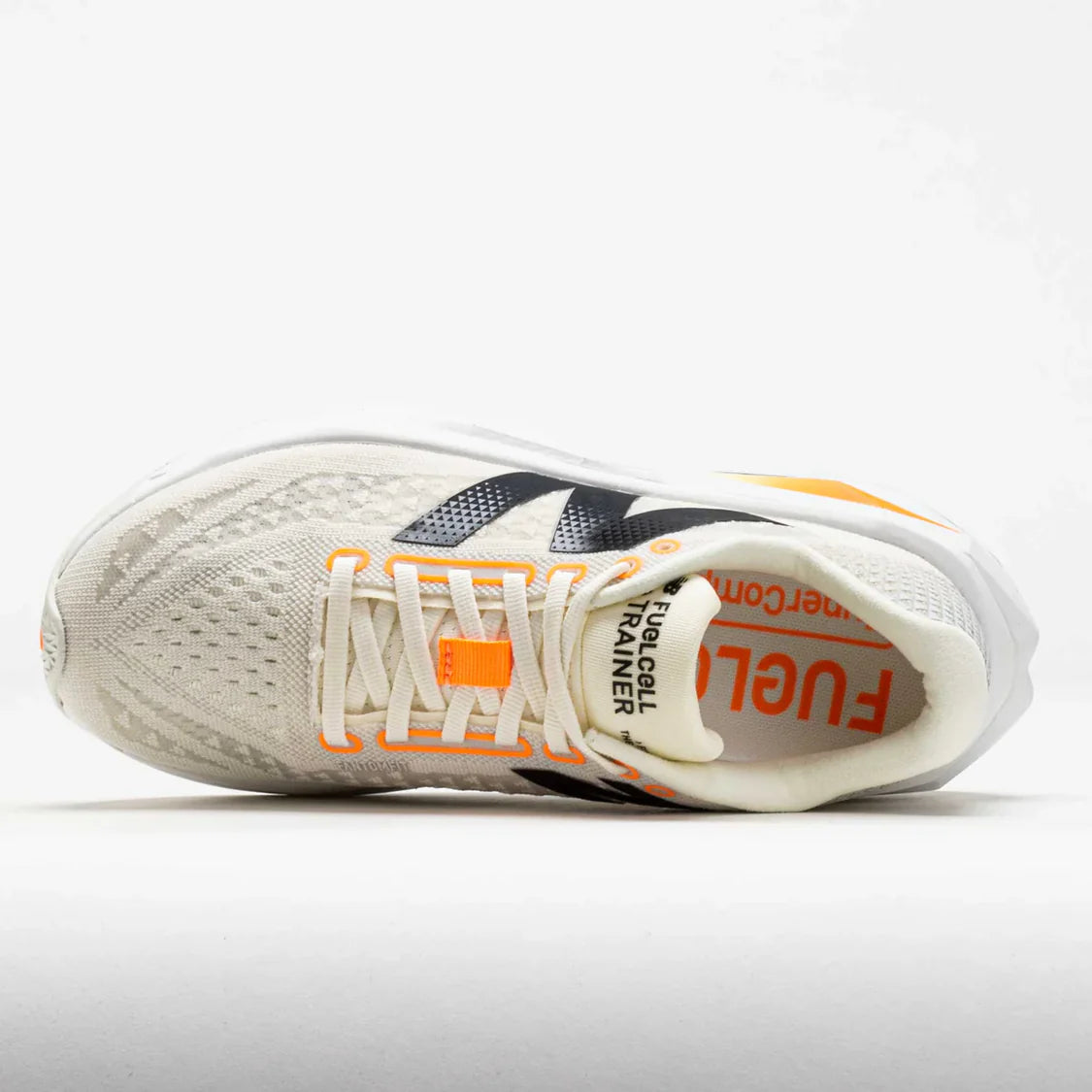 New Balance Men's FuelCell SuperComp Trainer v3 Running Shoes - Angora/Hot Mango/Black | Lightweight Cushioned Sneakers for Marathon Training & Road Running