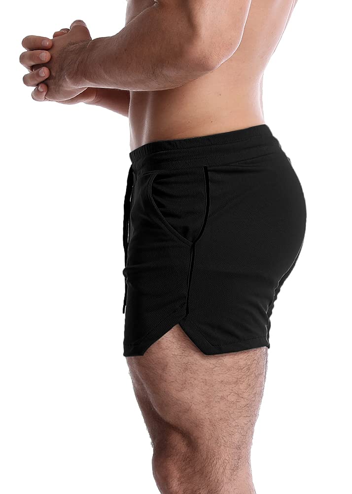EVERWORTH Men's 5 Inch Inseam Workout Shorts - Quick Dry Athletic Gym Shorts for Bodybuilding, Running & Training - Lightweight Breathable Casual Sports Shorts - Perfect for Gym, Jogging & Summer Outdoor Activities