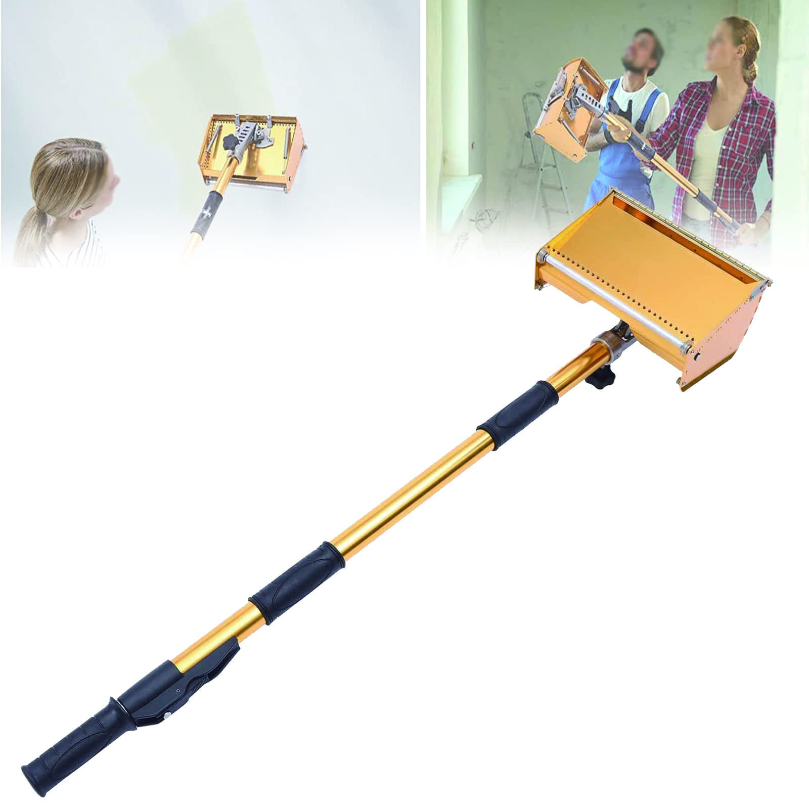 Professional Drywall Flat Finishing Box with Ergonomic Handle - Large Capacity for Improved Efficiency (98