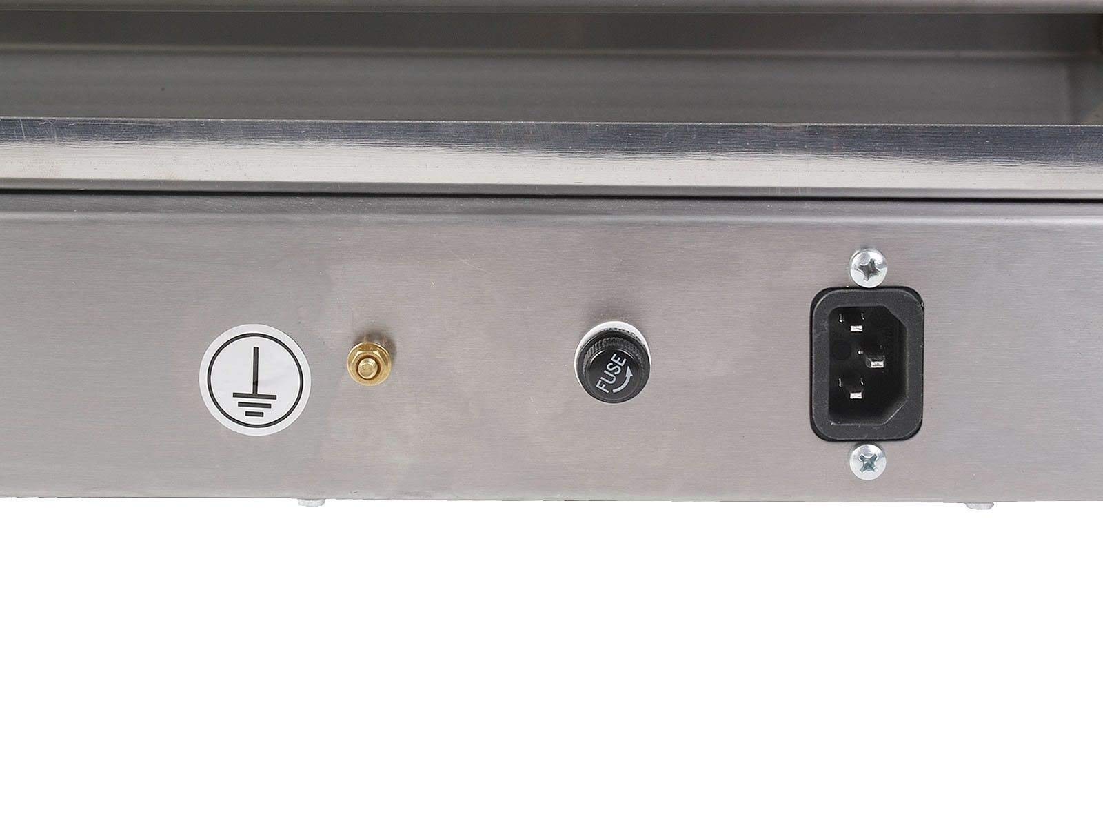 Commercial 18 Hot Dog Roller Grill Machine with Cover - 7 Stainless Steel Rollers for Hotdogs, Sausages & More - Perfect for Restaurants, Food Trucks & Concession Stands