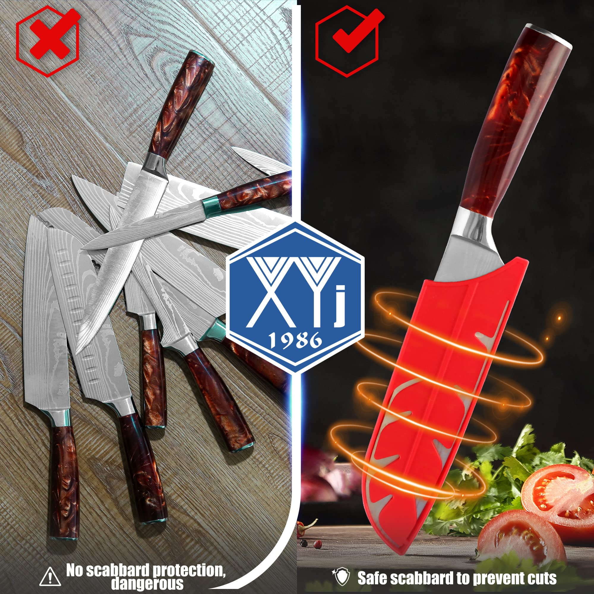 2-Pack Universal Knife Edge Guards - Safety Knife Covers for 7
