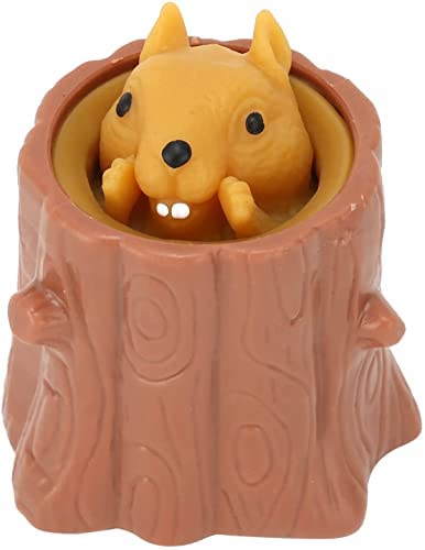2PCS Squirrel Squeeze Toys - Stress Relief Sensory Toys for Kids & Adults - Funny Gifts for Autism & Anxiety Relief