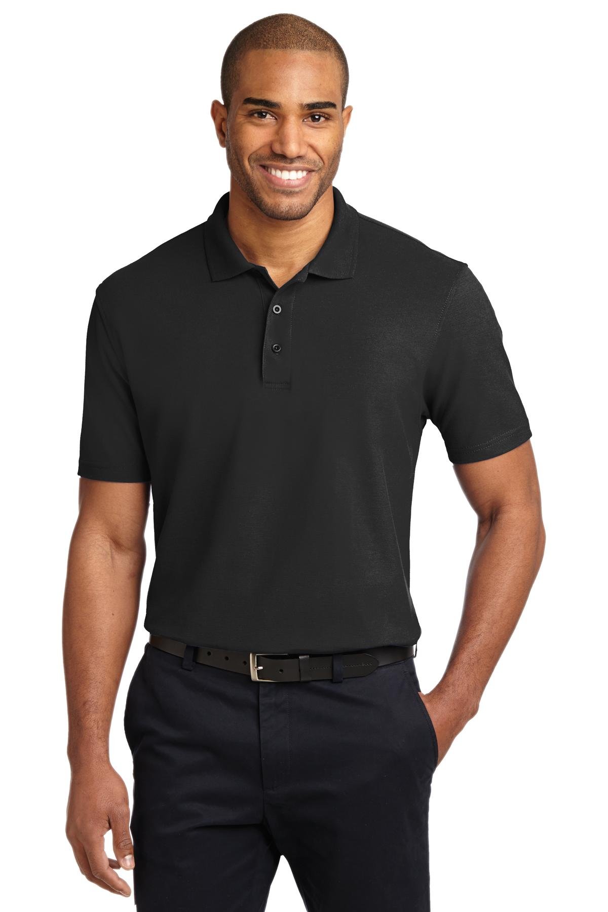 Port Authority Men's Tall Stain Resistant Polo Shirt - Moisture Wicking, Breathable Work Uniform for Business Casual & Outdoor Activities