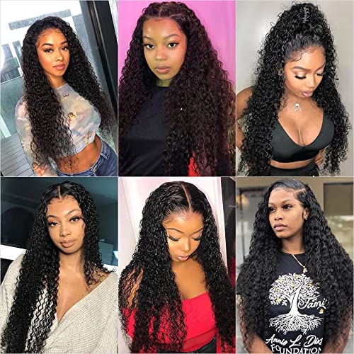 13x4 HD Lace Front Wigs Human Hair Deep Wave - Pre Plucked with Baby Hair, Wet & Wavy Lace Frontal Wigs for Black Women, 22inch Full Density - Perfect for Daily Wear, Special Occasions & Protective Styling