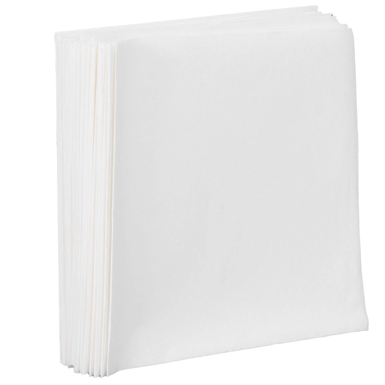 40 Pcs Premium White Paper Coffee Filters - Sturdy Wood Fiber Cone Filters for Hand Drip Coffee Makers - Disposable Square Coffee Filter Bags for Home, Office & Camping Use