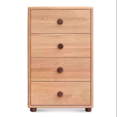 18.1×17.5×29.5 inch / 46×45×75 cm / Natural wood color / four-drawer cabinet