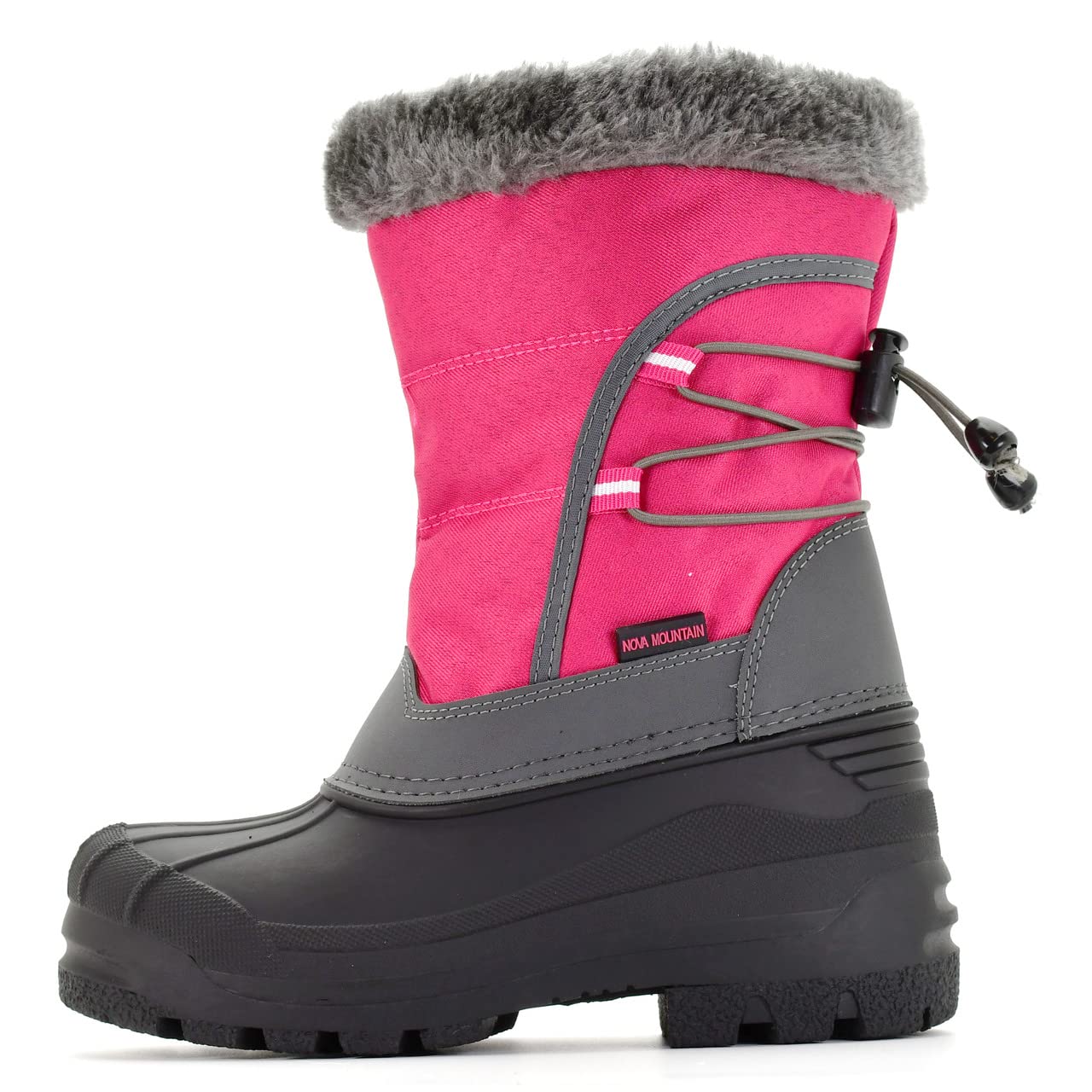 Nova Mountain Kids Winter Snow Boots - Waterproof, Insulated, Non-Slip for Boys & Girls - Perfect for Snow Play, Sledding & Cold Weather Outdoor Activities