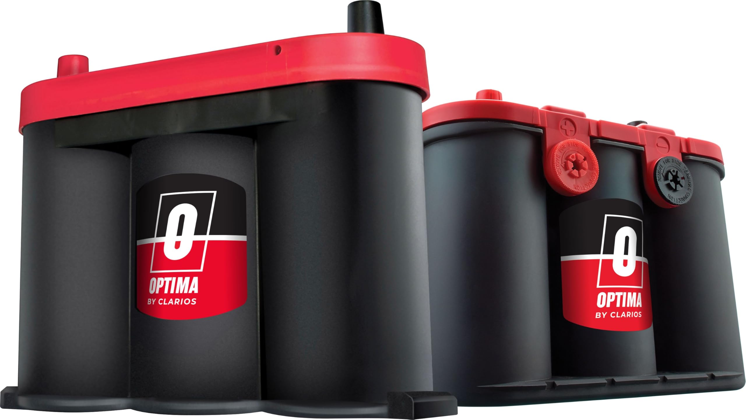 OPTIMA Batteries 800 CCA RedTop AGM Car Battery - Maintenance Free, Side Terminals, Versatile Mounting for Trucks & SUVs | Reliable Starting Power for Off-Road, Daily Commute & Extreme Weather