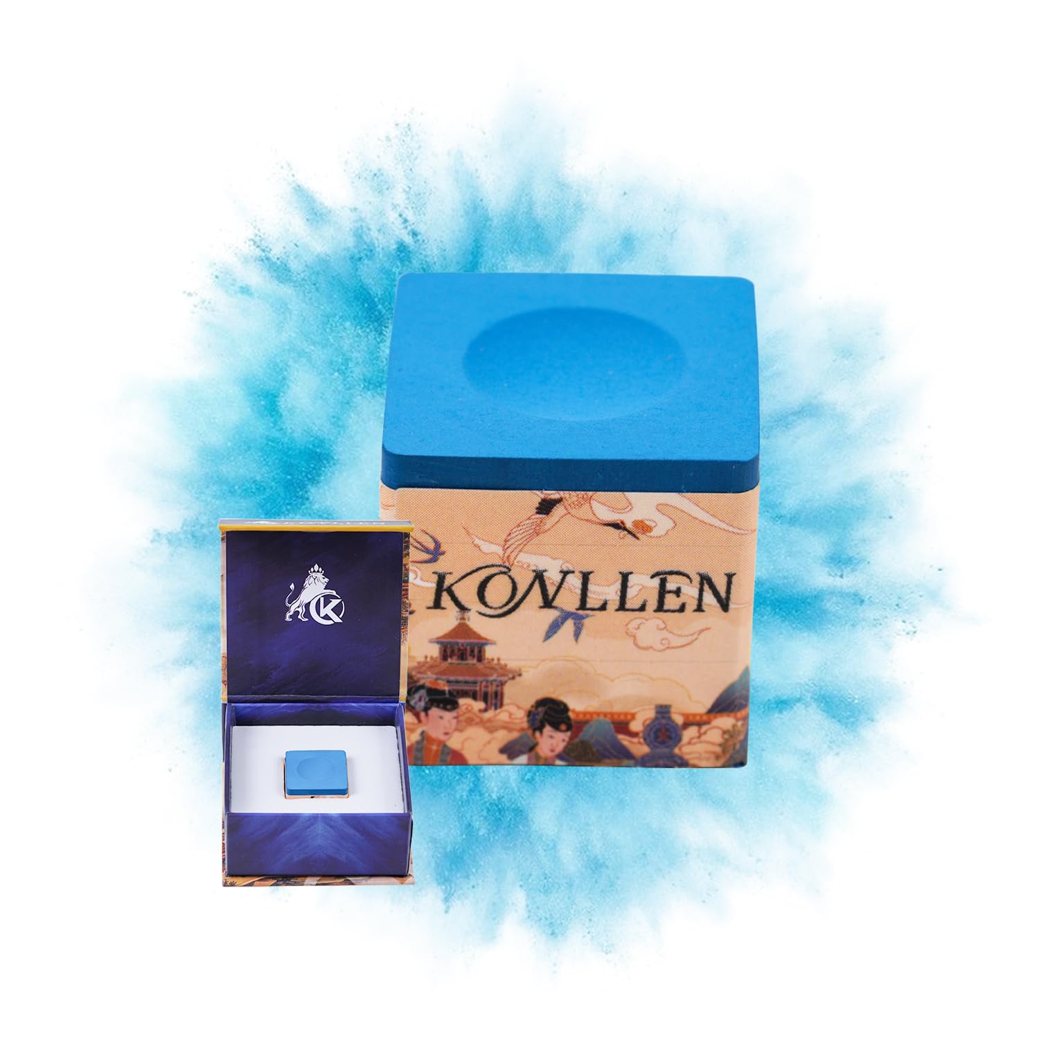 KONLLEN Professional Nano Technology Billiard Chalk - High Performance Pool Cue Chalk for Tournaments (Reduces Miscues, Durable, Low Deflection) - Perfect for Competitive Play & Home Pool Tables