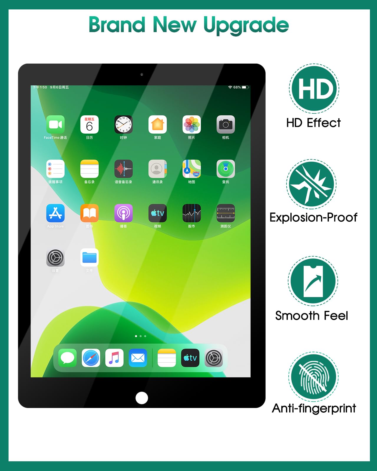 iPad Pro 12.9 1st Gen Screen Replacement Kit (A1652/A1584) - LCD Digitizer Touch Display Assembly + IC Connector PCB Flex Cable (Black) | Perfect for DIY Repair & Home Fixing Projects