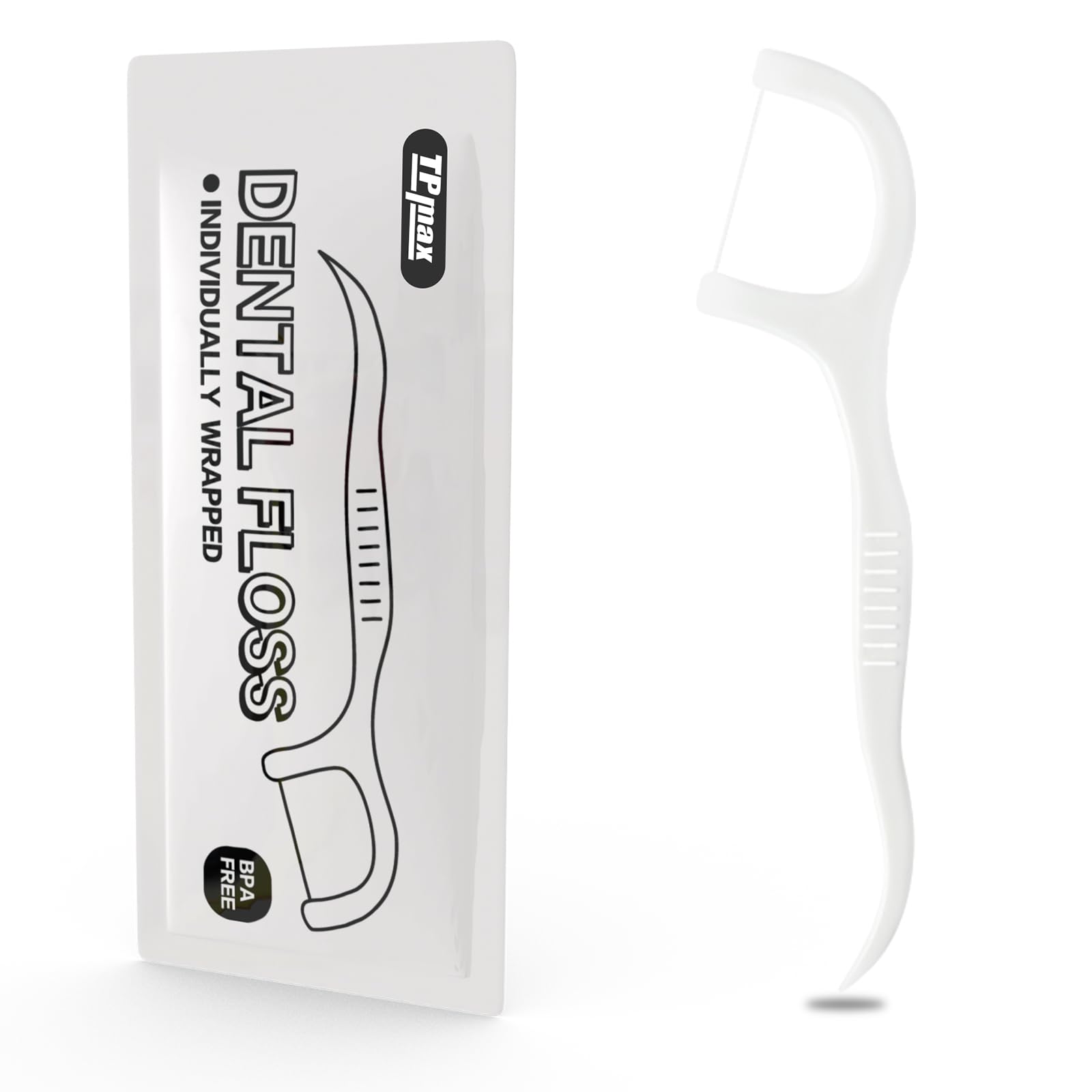 500 Count Individually Wrapped Dental Floss Picks - Flat Wire Teeth Cleaners for Travel, Office & Home Use | Oral Care Essentials for Fresh Breath & Healthy Gums