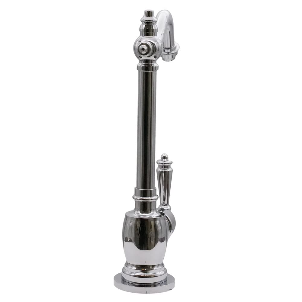 Westbrass D2035-NL-26 9 Inch Victorian Style Single Lever Cold Water Dispenser Faucet - Polished Chrome Finish for Kitchen, Bar, or Office Water Cooler Dispenser
