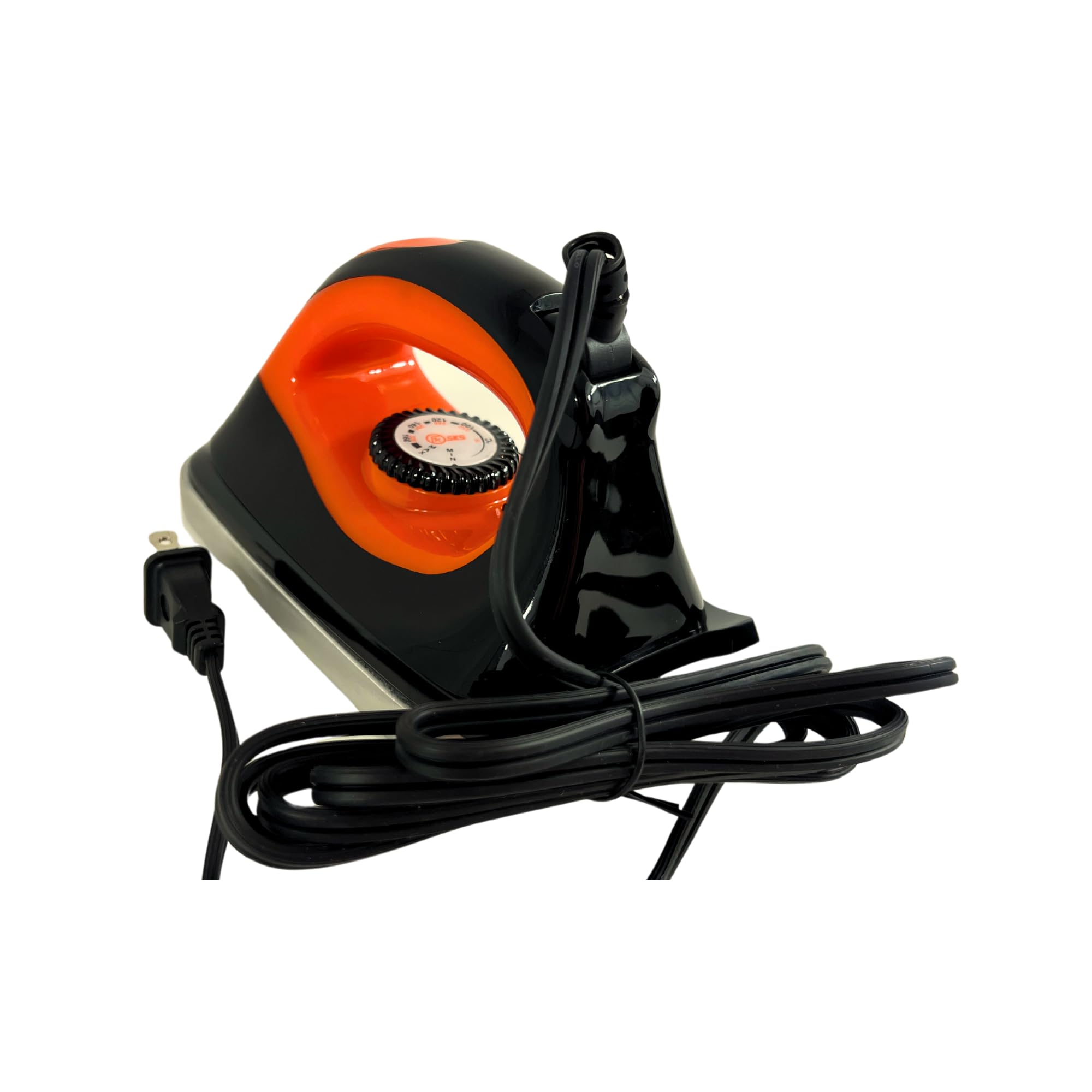 Premium Orange & Black Ski Wax Iron - Professional Snowboard & Ski Tuning Tool for Waxing, Edge Sharpening & Maintenance | Complete Winter Sports Equipment Repair Kit for Alpine Skiing, Snowboarding & Cross-Country Adventures