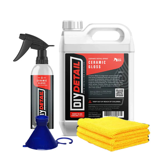 Premium DIY Ceramic Gloss Coating Kit - High Shine Car Paint Protection, Long-Lasting Ceramic Wax for Cars, Trucks & Motorcycles - Easy Home Detailing & Professional-Grade Finish